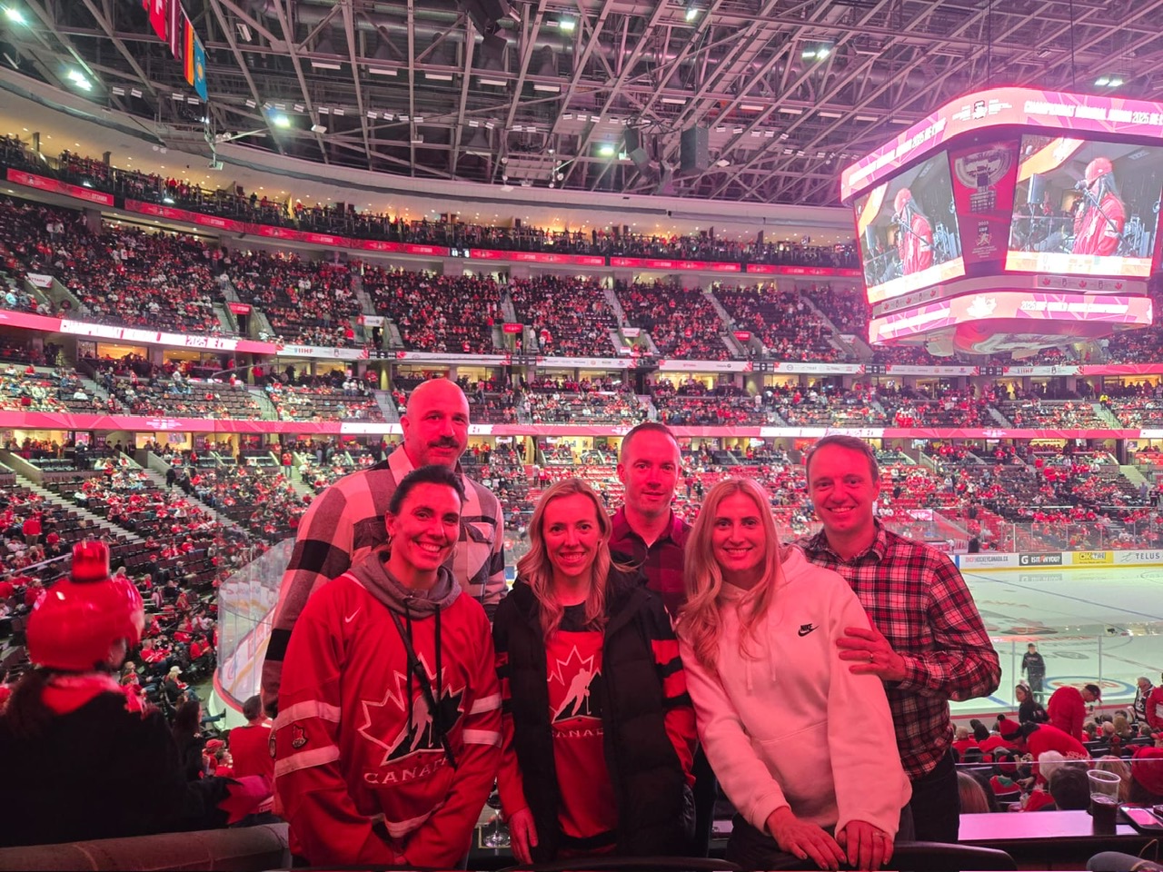 Cheering on Team Canada in Ottawa